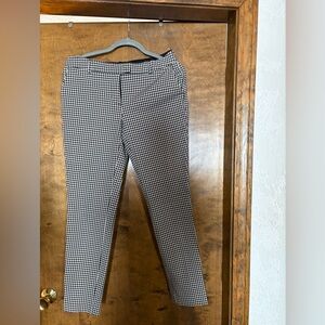 Cynthia Rowley Black and White Houndstooth Pants